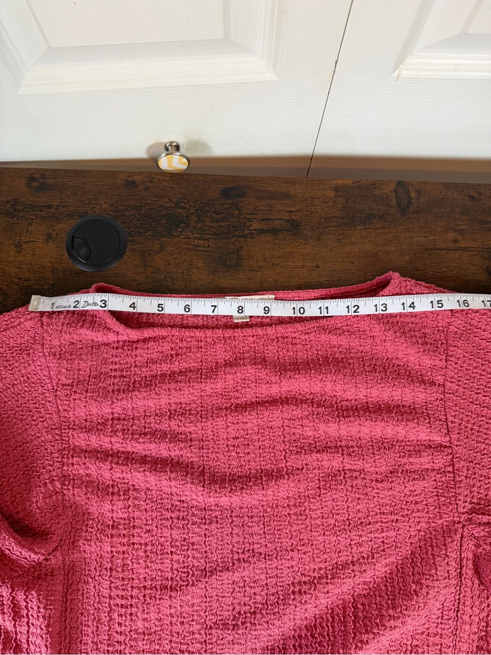 LOFT Pink Textured Knit Puff Sleeve Top Women’s Warm Cozy Office Casual Wear - Picture 10 of 11